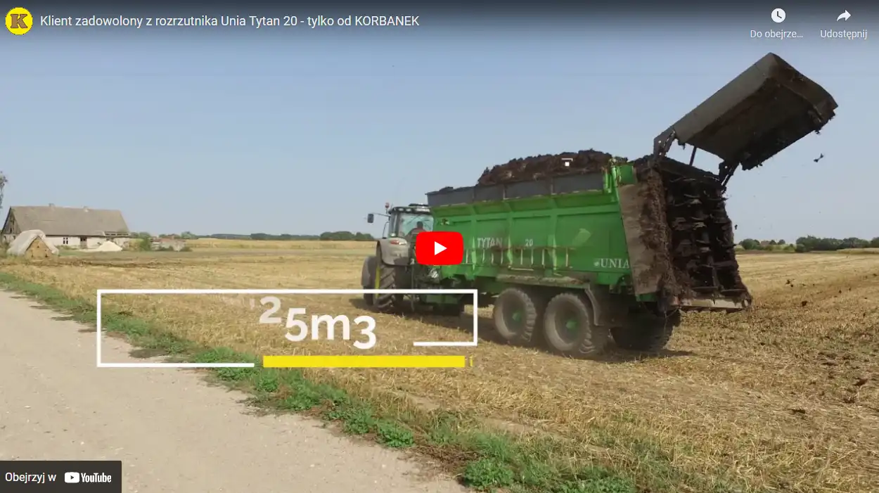 Opinia klienta rozrzutniku obornika Unia TYTAN 20