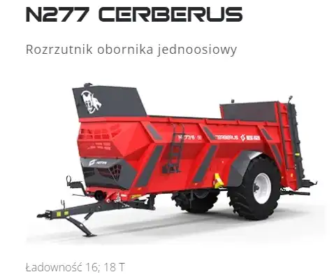 Rozrzutnik obornika Metal-Fach CERBERUS